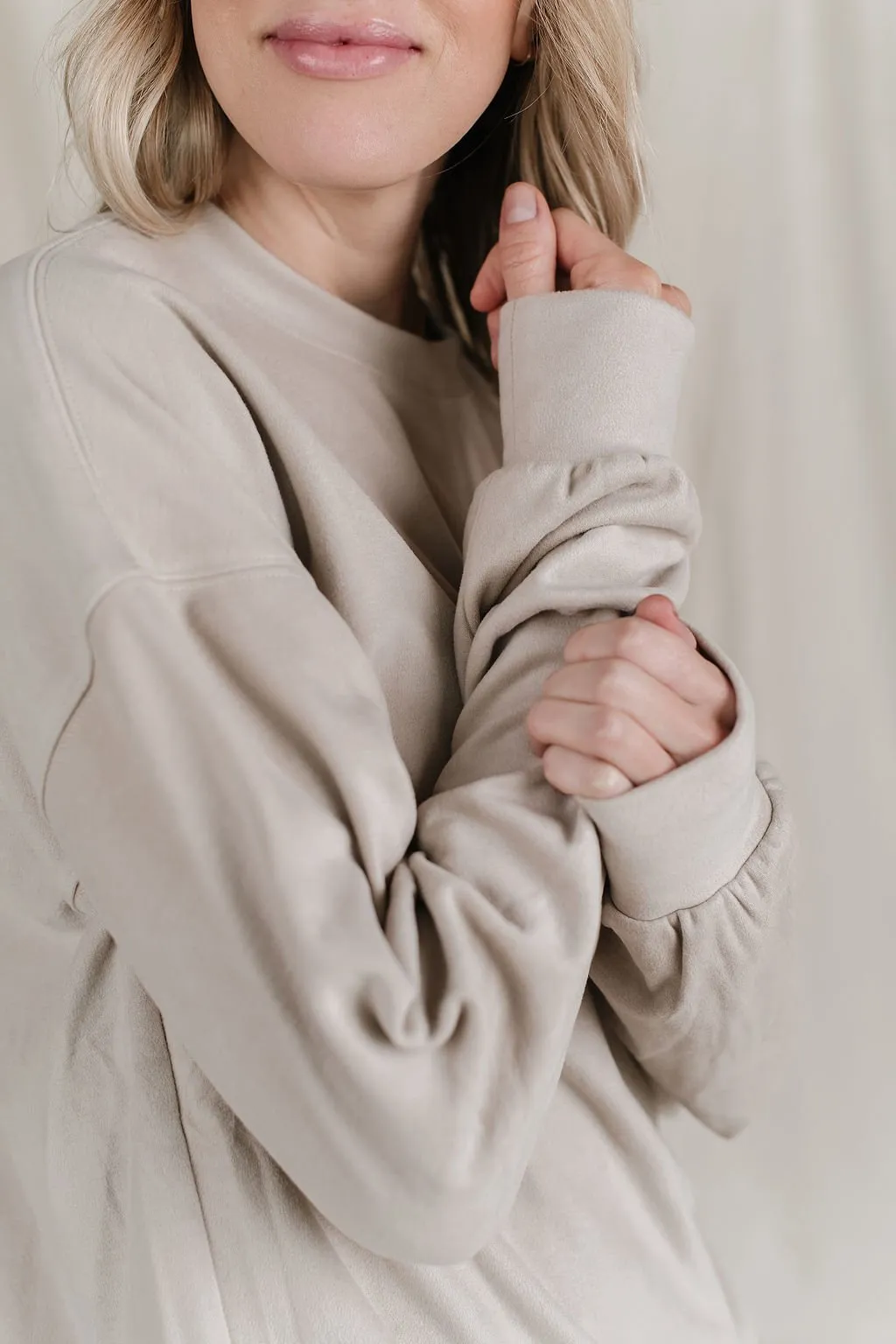 Ampersand Ave Ladies Wanderlust Performance Fleece University Pullover