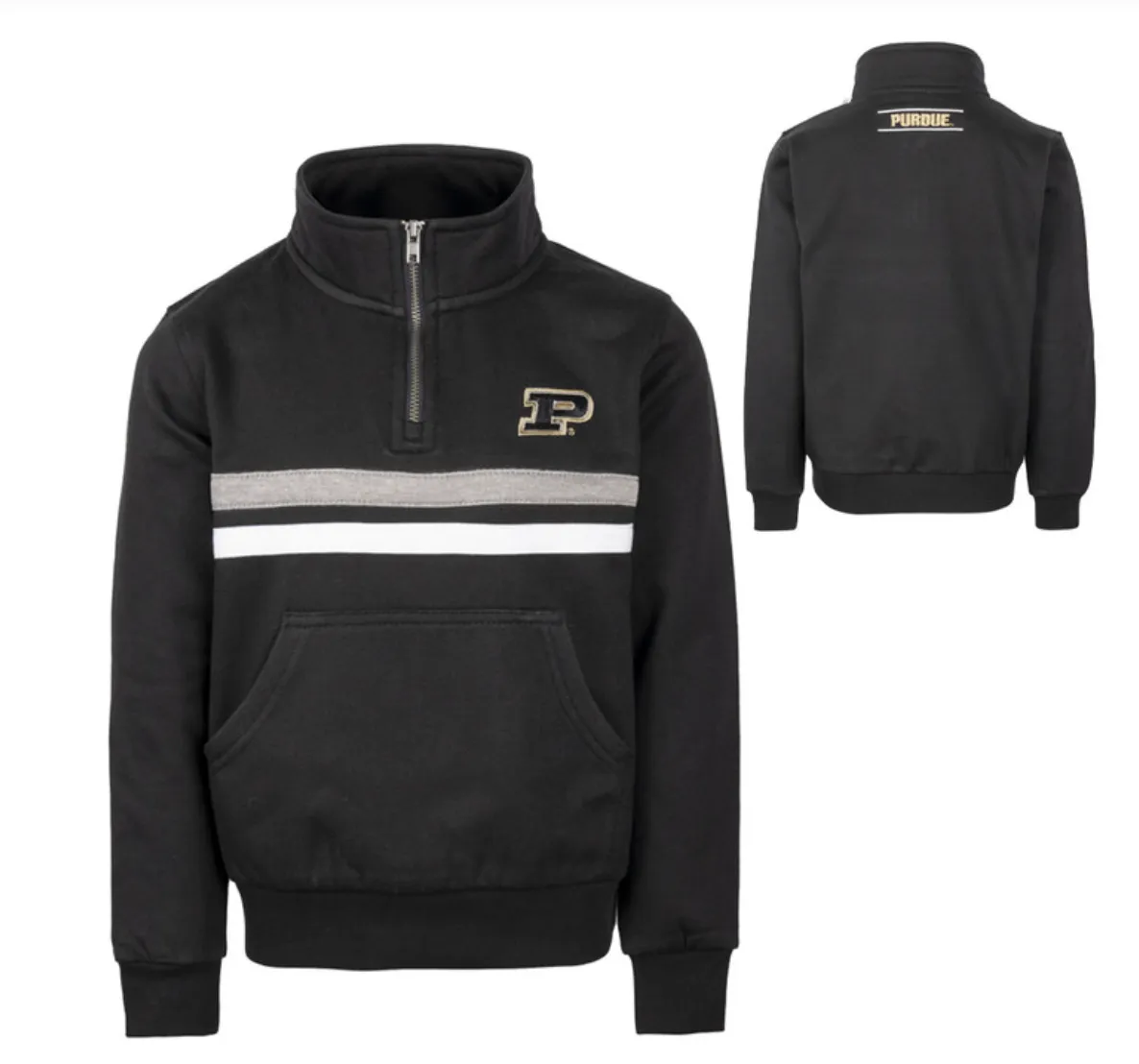 Authentic Brand - Purdue University Fleece Pullover in Black
