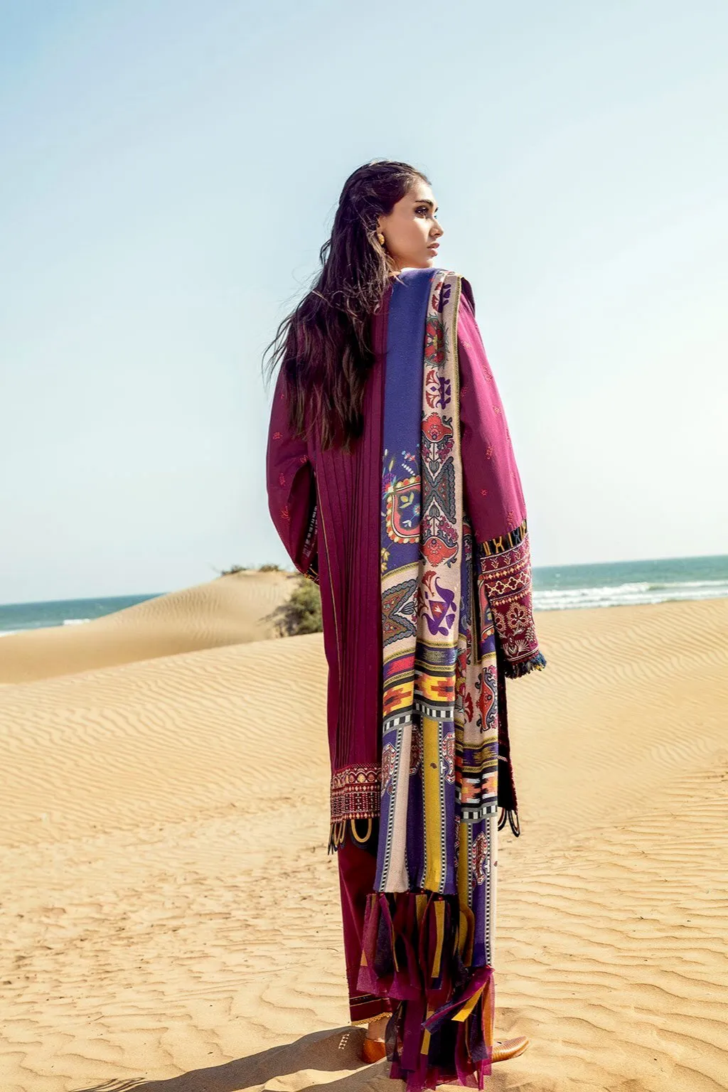 Baroque Khaddar Winter Collection – DARK LILAC