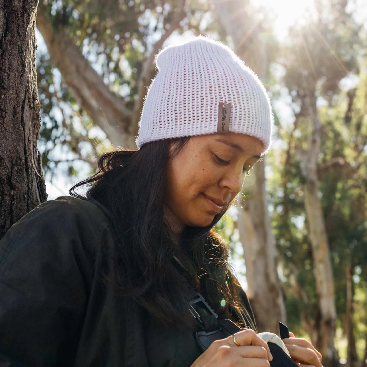 Beanie - Orange and White Reversible (Final Sale)