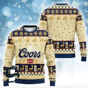 Breezy Coors Banquet Christmas Ugly Sweater