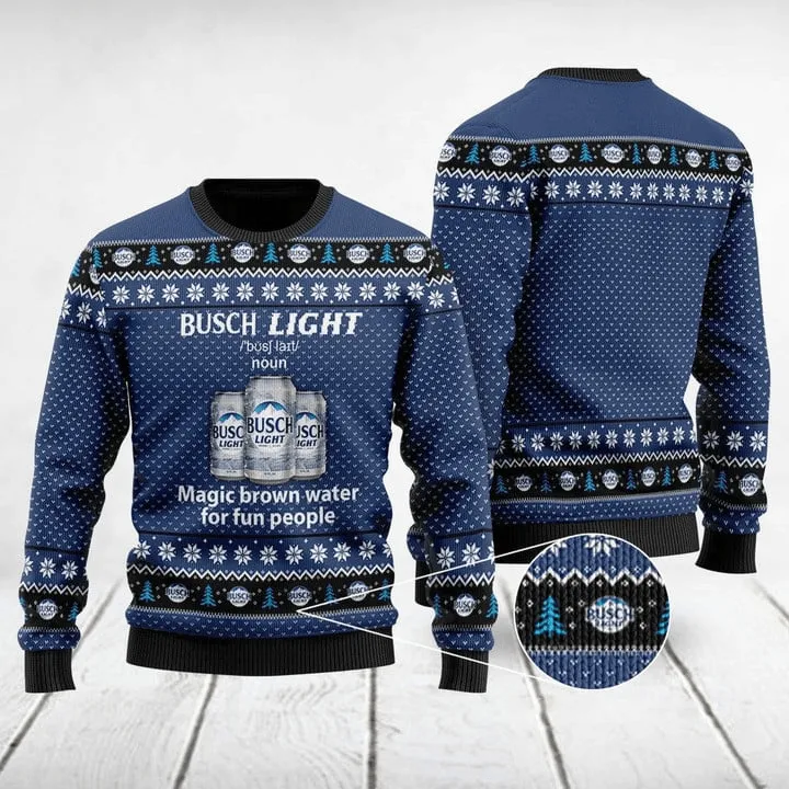 Busch Light Definition Christmas Sweater