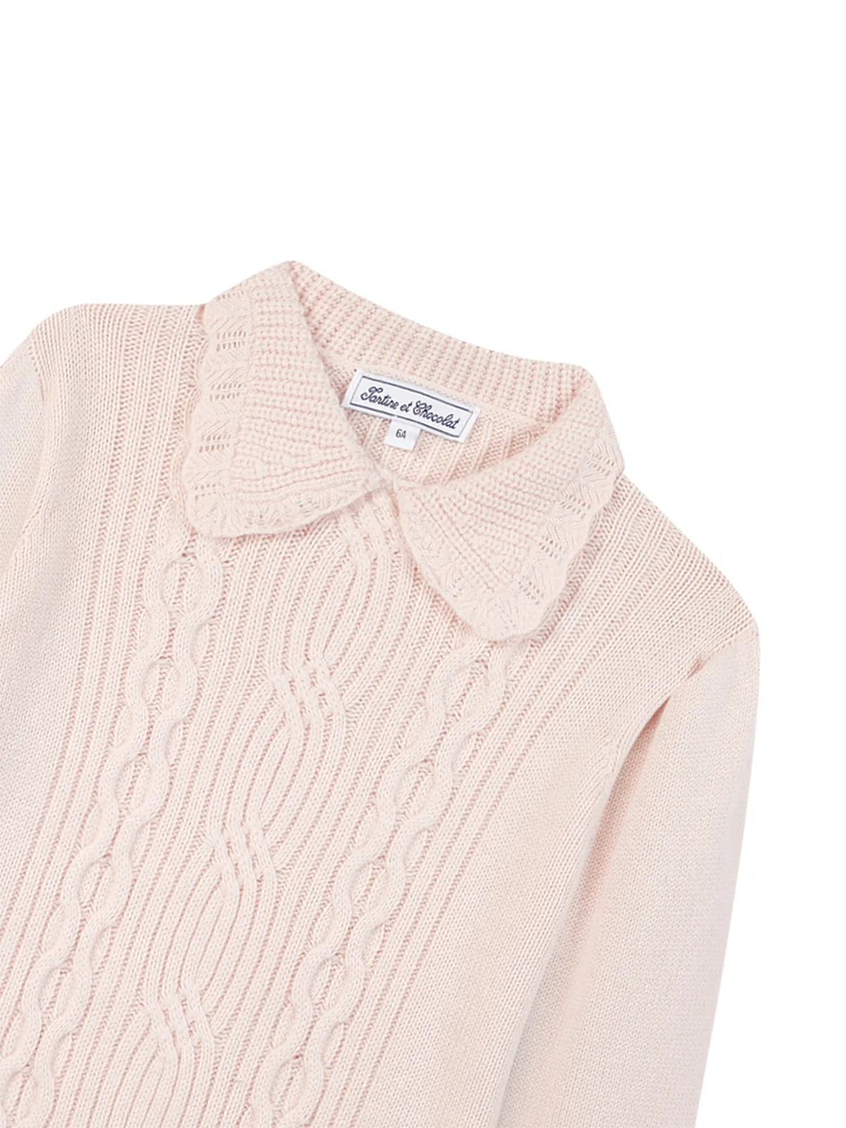 Cable Knit Collared Sweater