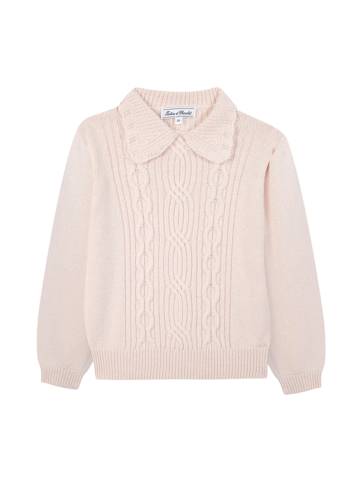Cable Knit Collared Sweater