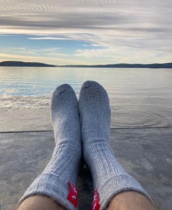 Danish Hygge Socks - Sky Grey