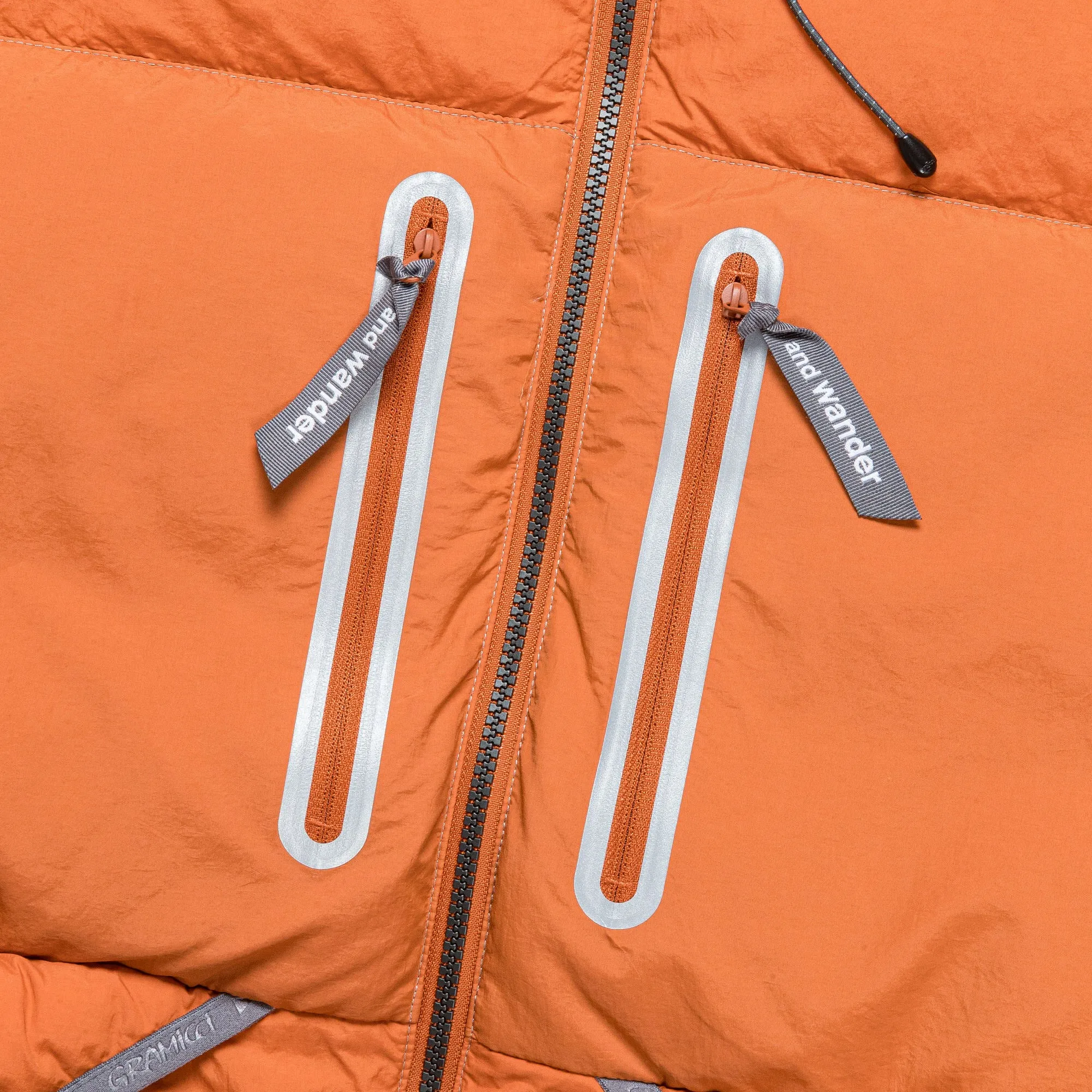 Down Jacket x and wander - Orange