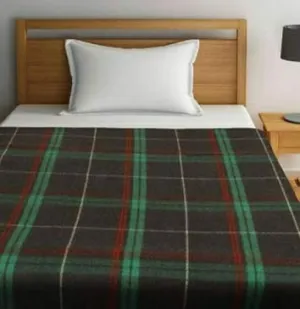 ELSTONE HOME Luxury Pure Woolen Blanket Single Bed for Hotel/Guest House/Hospital -Multicolor (Pack of 1)