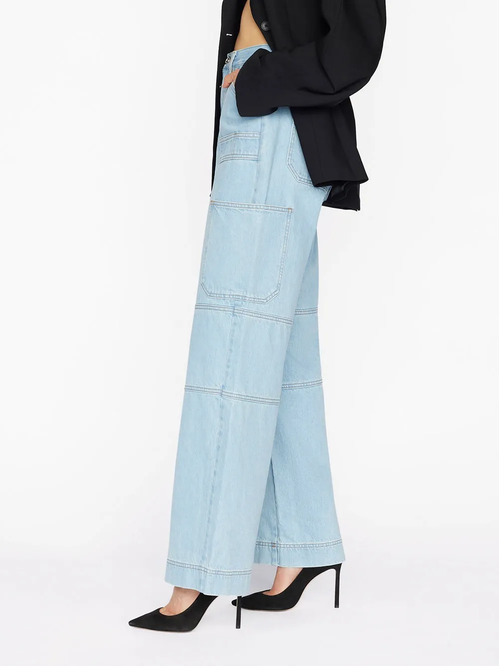 Frame - Oversized Cargo Jean in Genoa