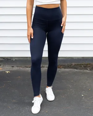 Grace & Lace Squat Proof Athleisure Leggings - Navy