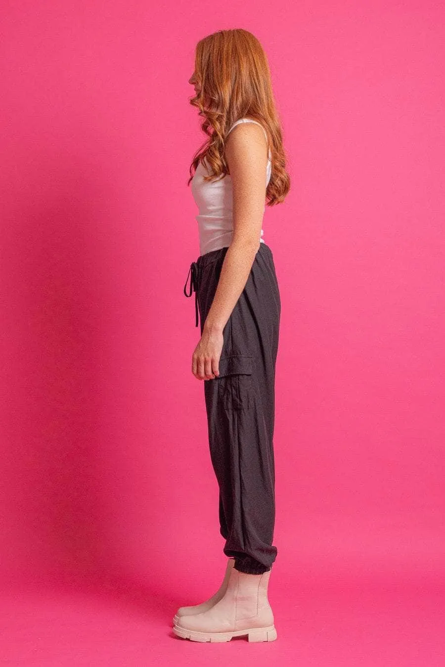 Hannah Cargo Pant Black