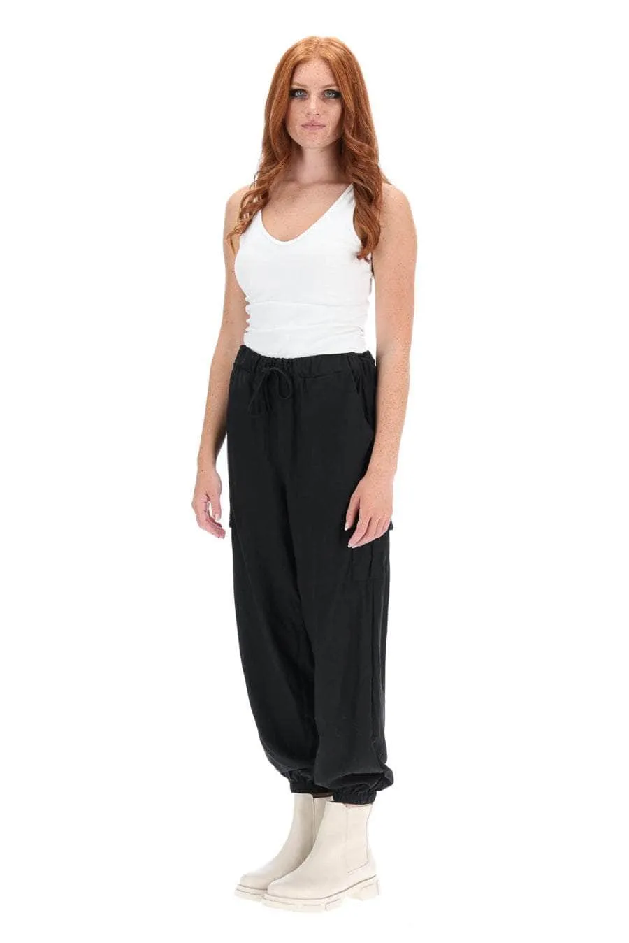 Hannah Cargo Pant Black