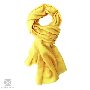 Lemon Yellow Woolen Stole