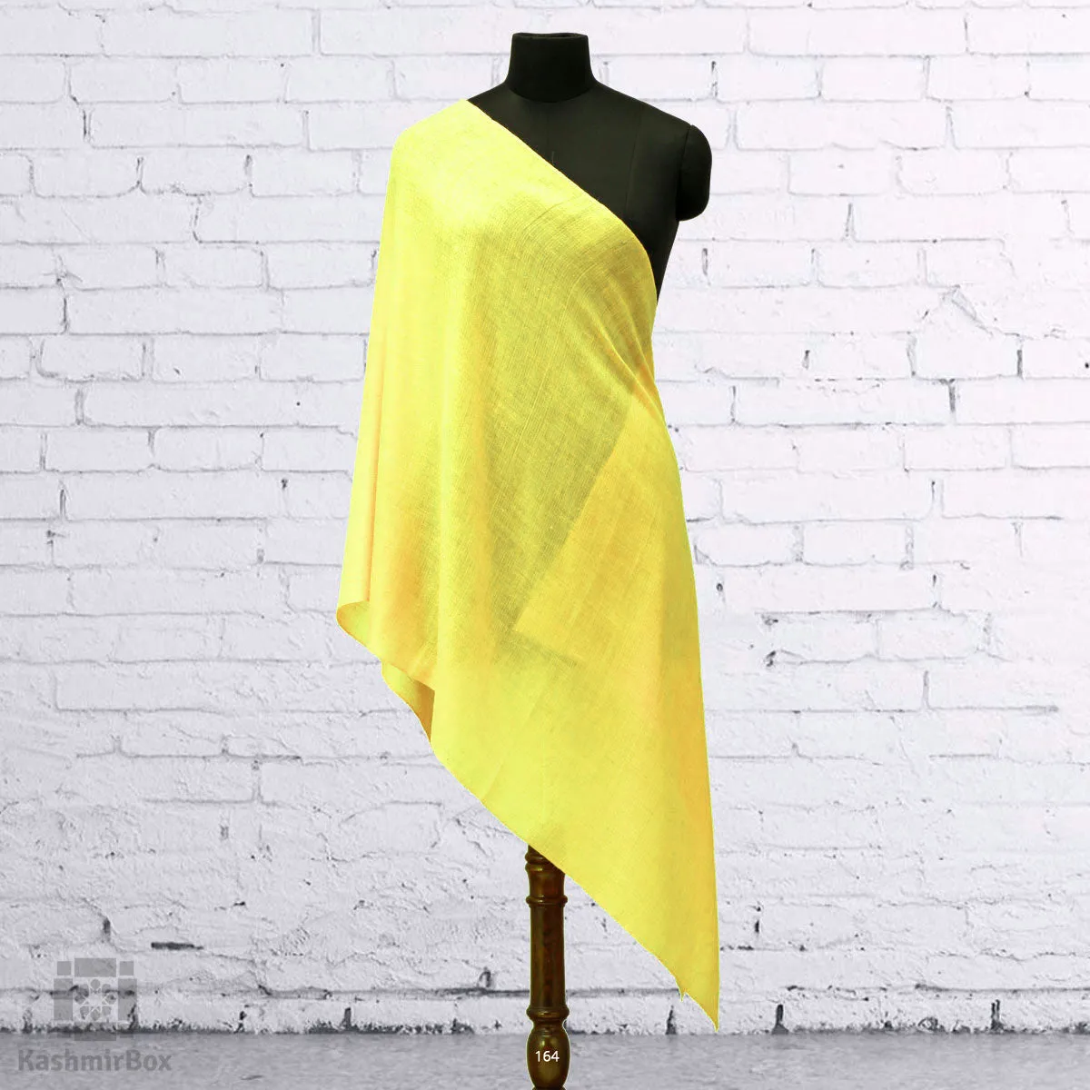 Lemon Yellow Woolen Stole