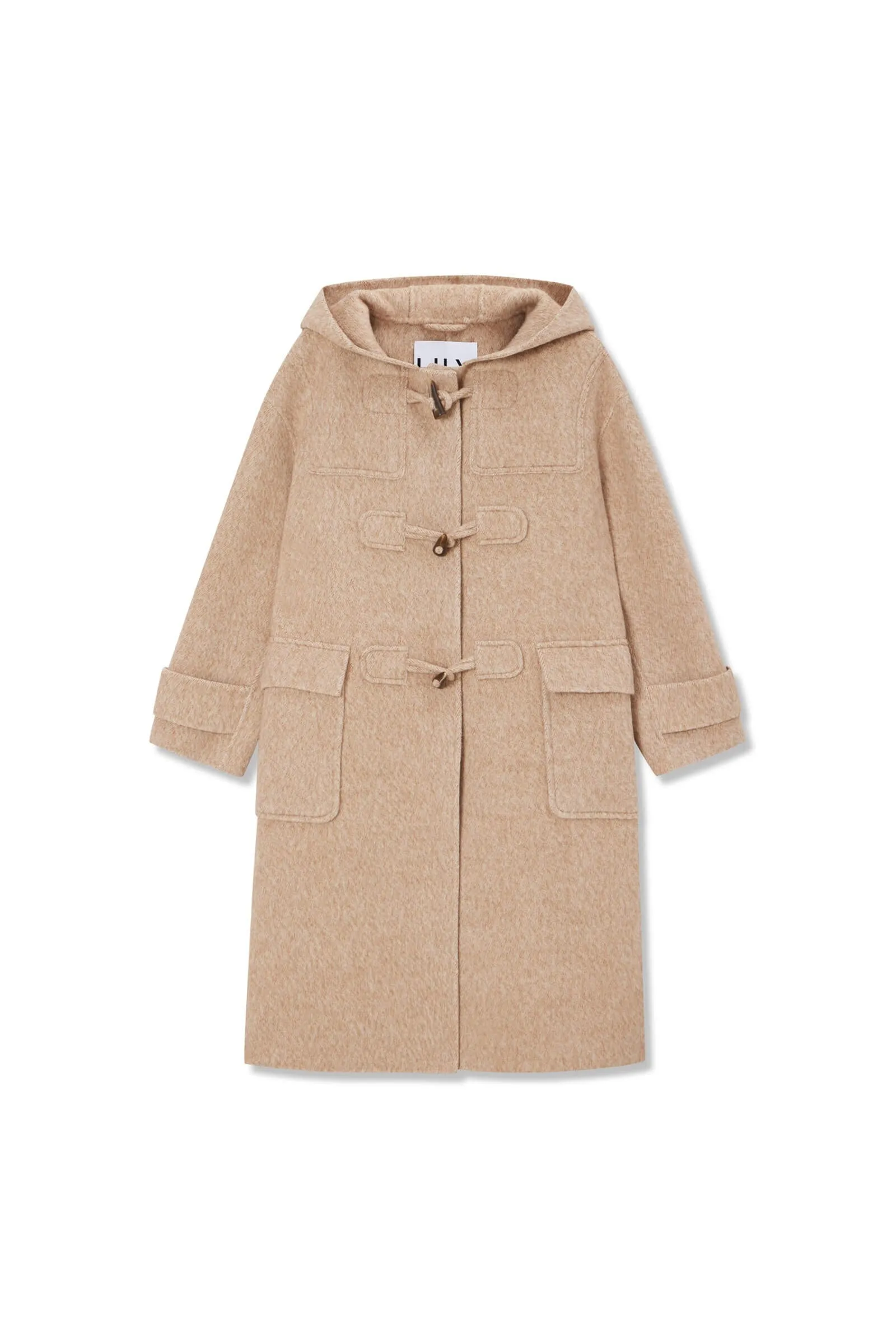 LILY Age-Reducing Hooded Woolen Coat