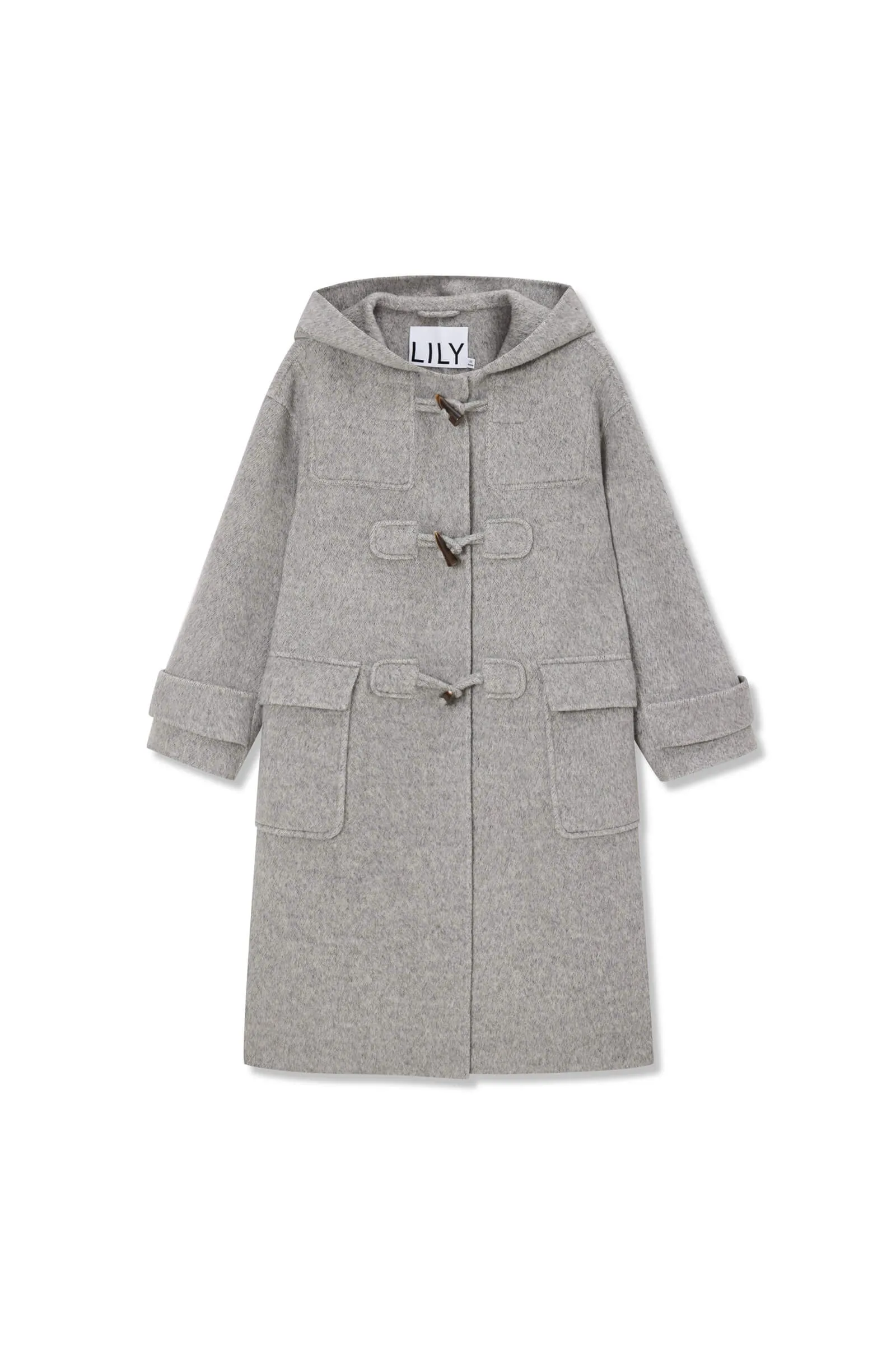 LILY Age-Reducing Hooded Woolen Coat