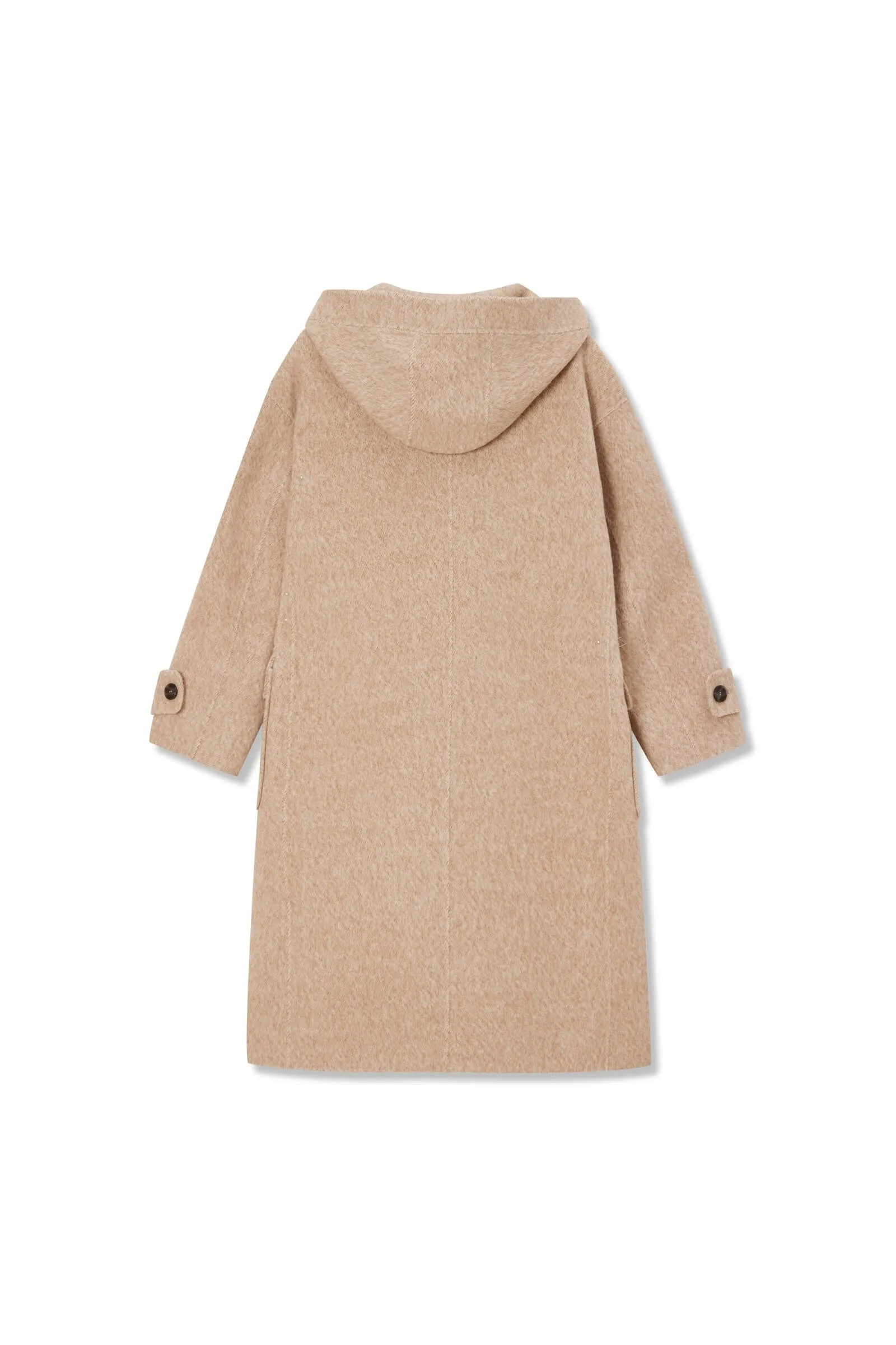 LILY Age-Reducing Hooded Woolen Coat