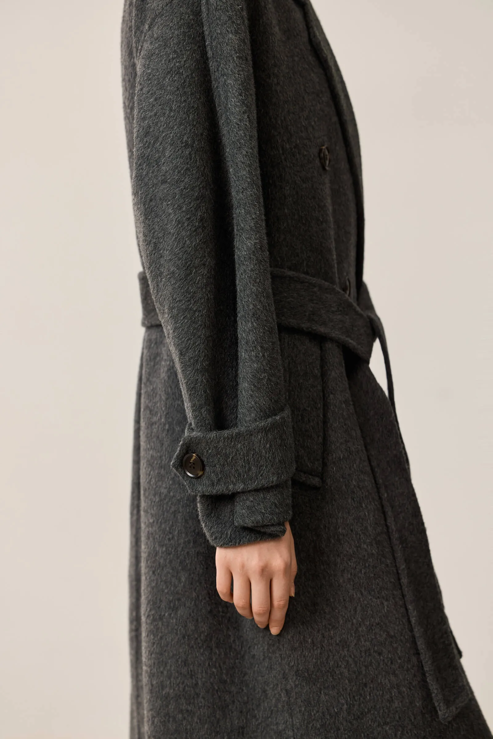 LILY Hepburn-Style Premium Double-Faced Wool Coat