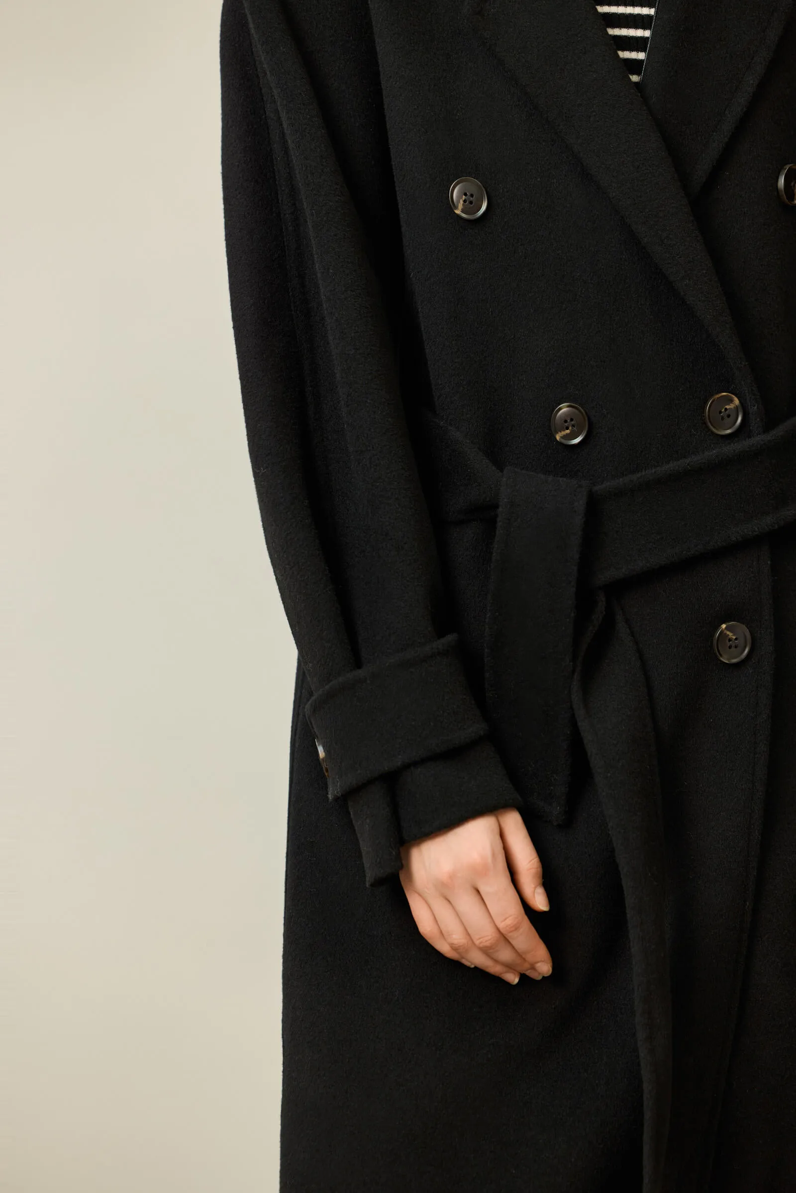 LILY Hepburn-Style Premium Double-Faced Wool Coat