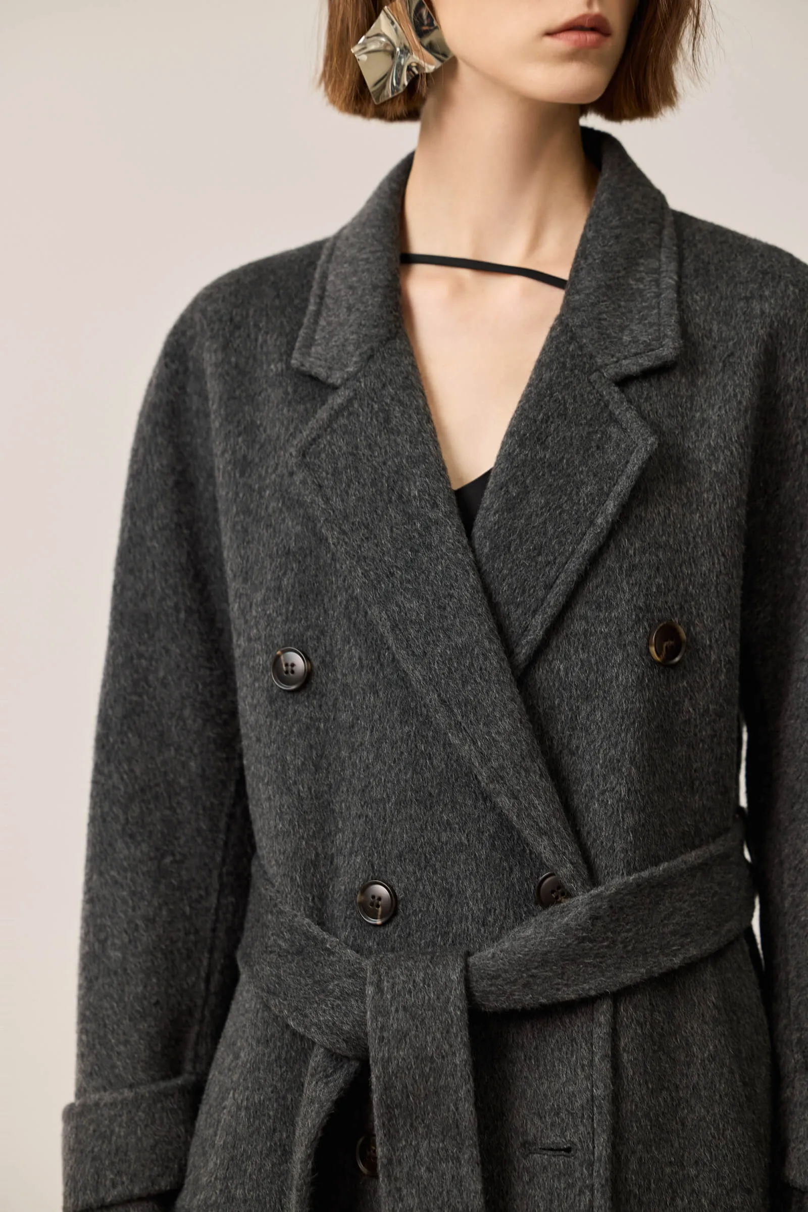 LILY Hepburn-Style Premium Double-Faced Wool Coat