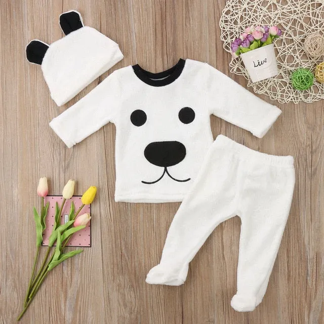 Long Sleeve Fleece Jumpsuit Set