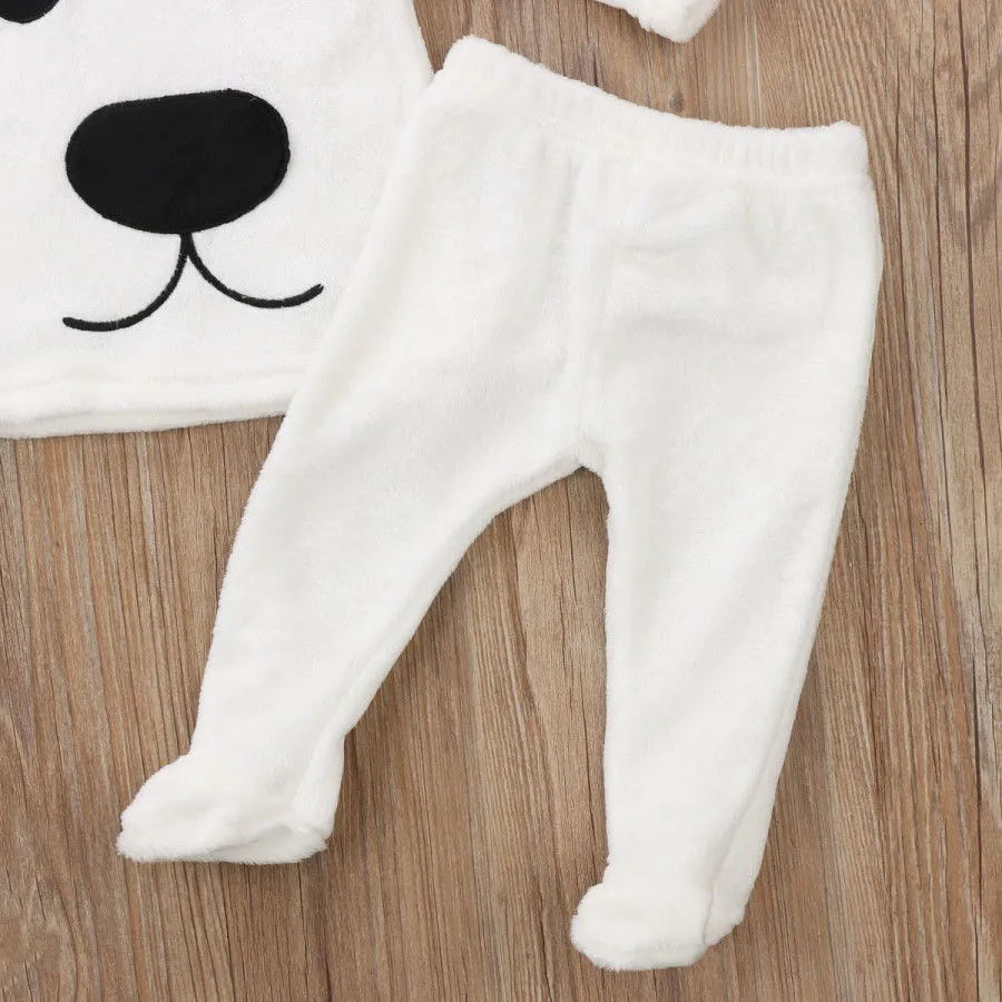 Long Sleeve Fleece Jumpsuit Set