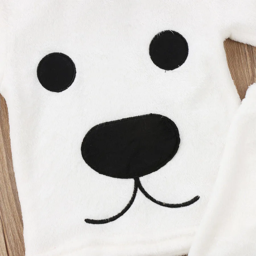 Long Sleeve Fleece Jumpsuit Set