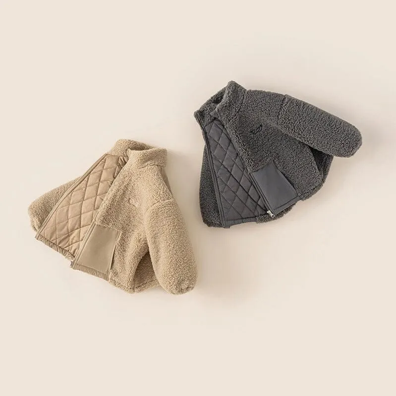 Luca Patchwork Plush Quilted Jacket