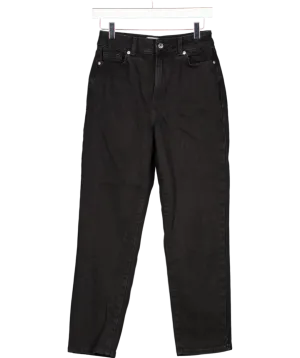 New Look Black Hannah Straight Leg Ankle Grazer Jeans UK 8