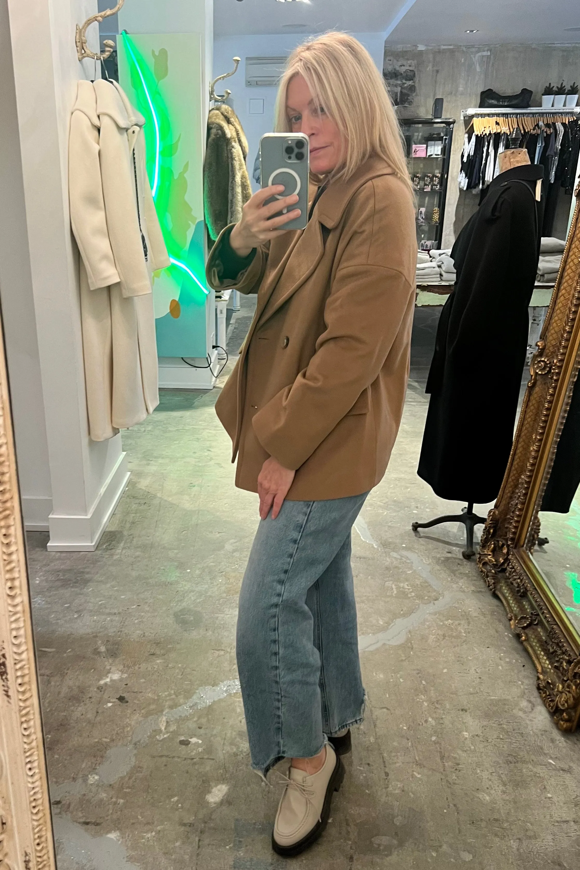 Normeet - Cashmere   Wool Car Coat