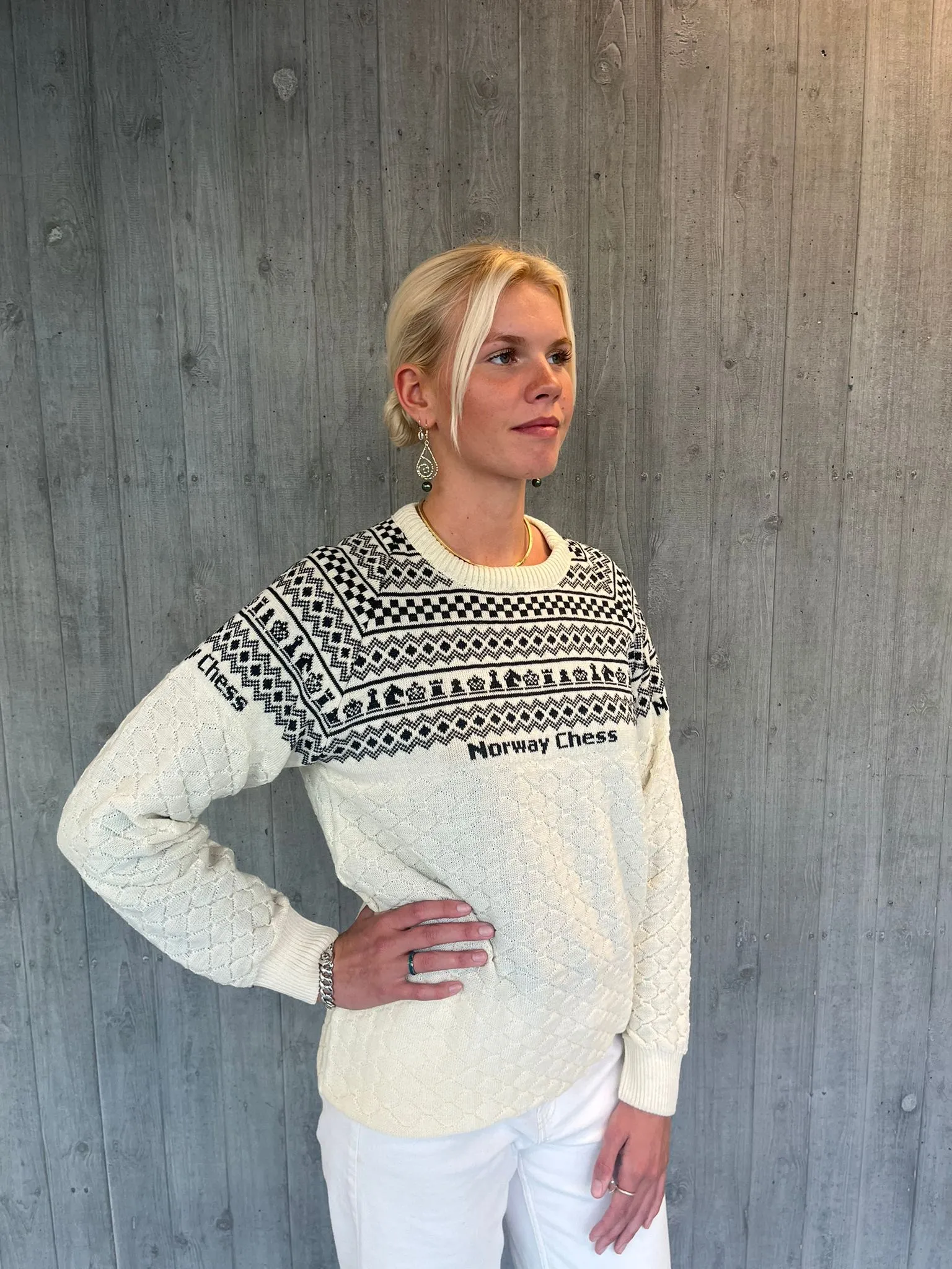 Norway Chess Wool Sweater