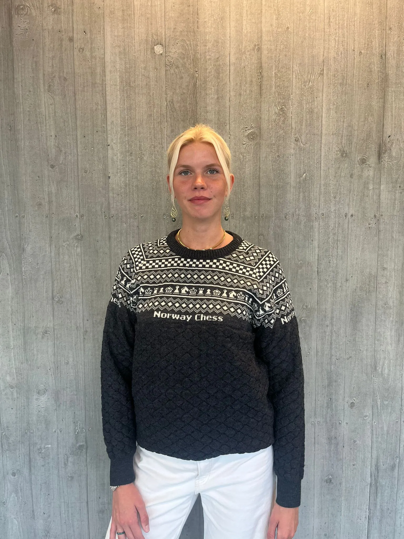 Norway Chess Wool Sweater