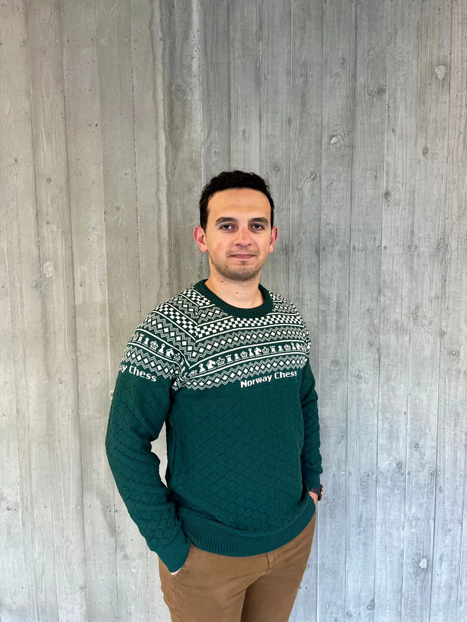Norway Chess Wool Sweater