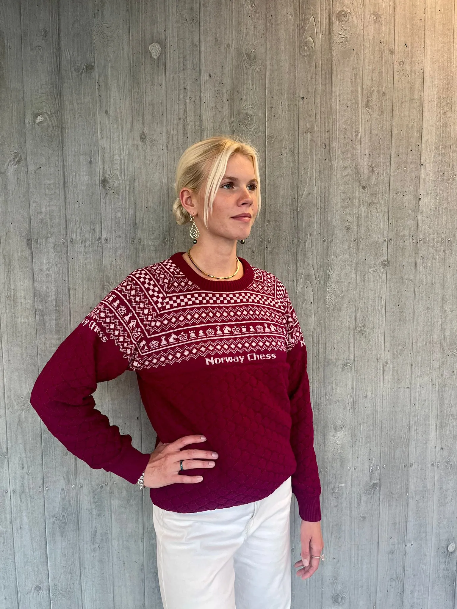 Norway Chess Wool Sweater