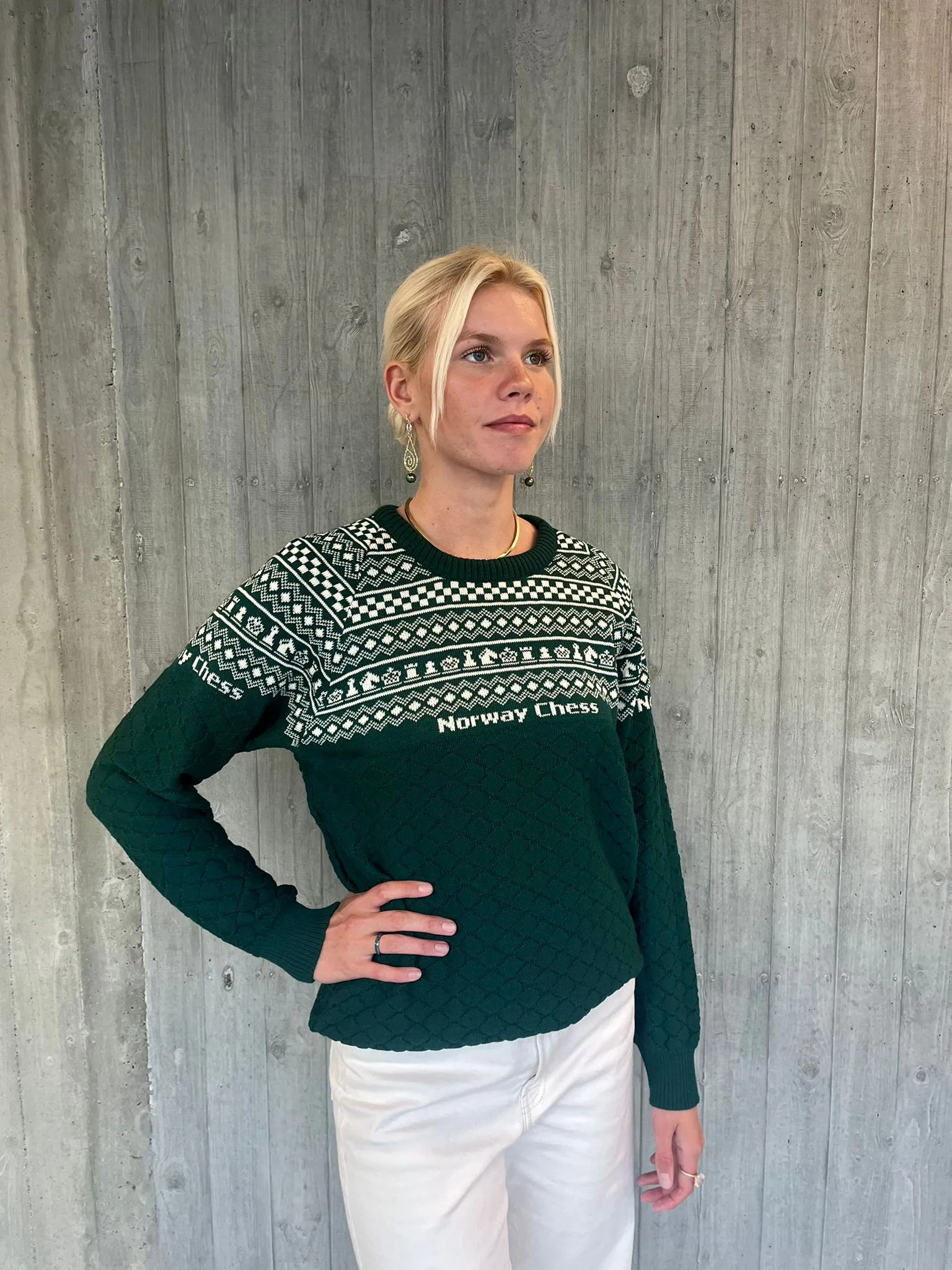 Norway Chess Wool Sweater
