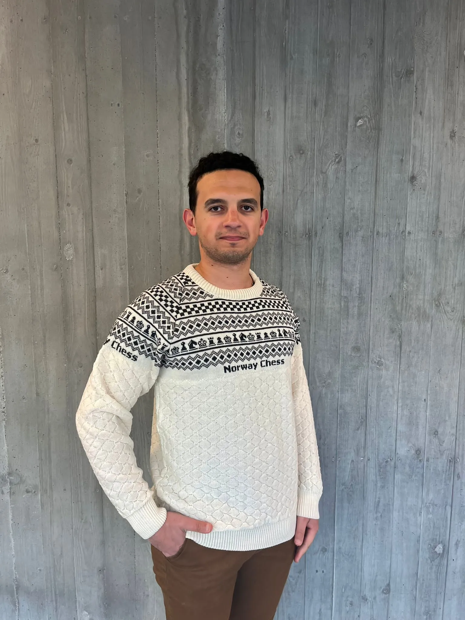 Norway Chess Wool Sweater