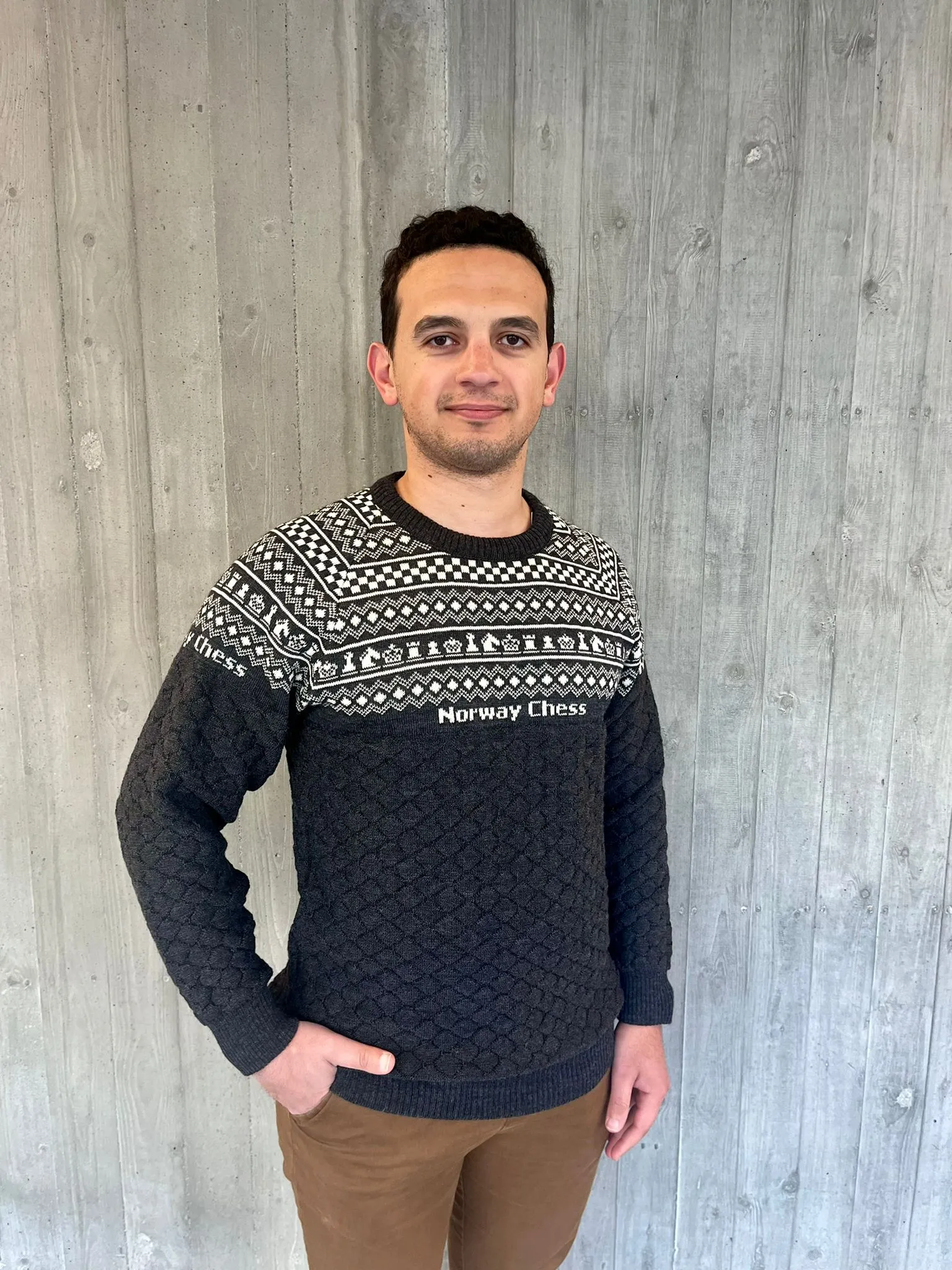 Norway Chess Wool Sweater