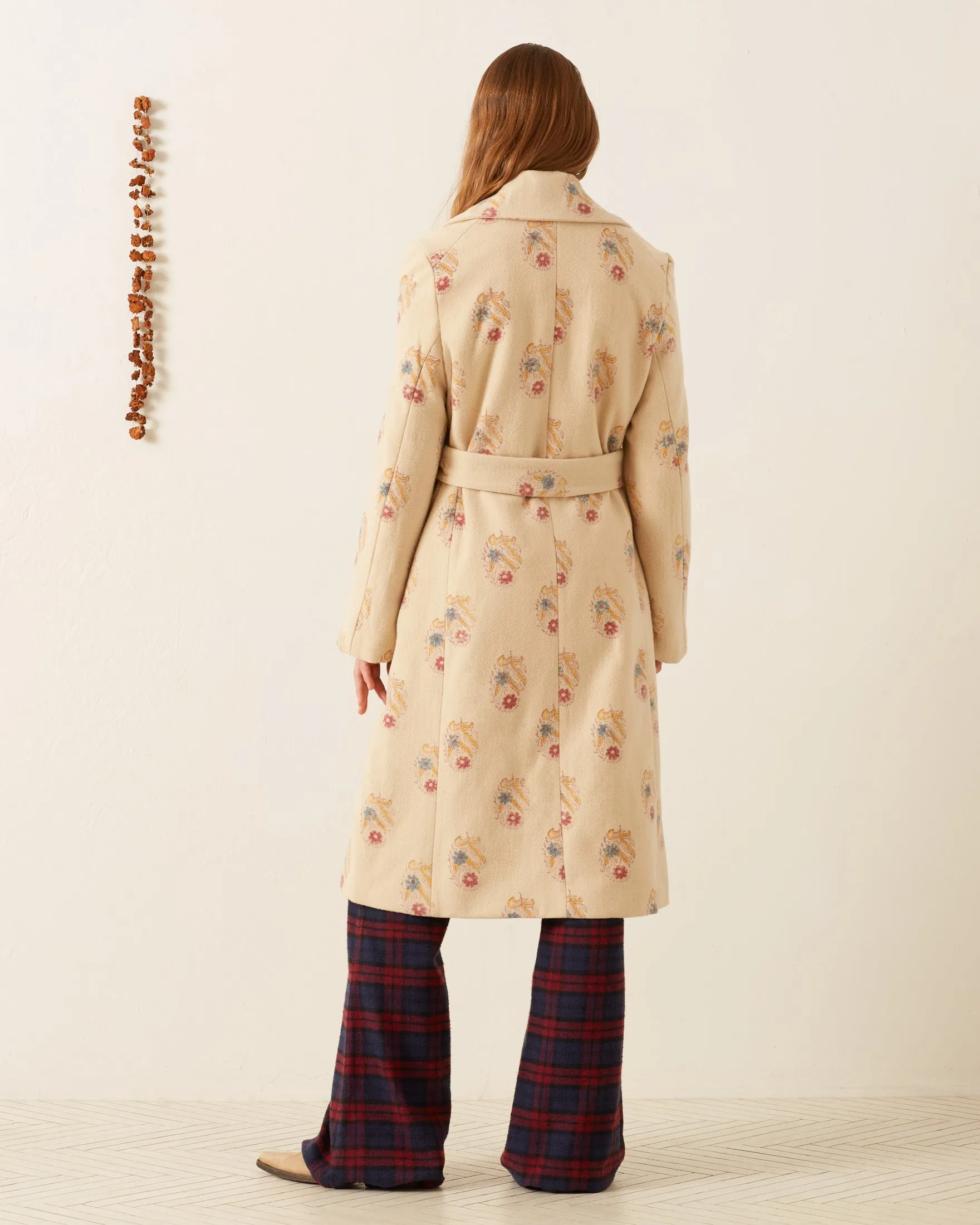 Officer Fireflower Wool Coat
