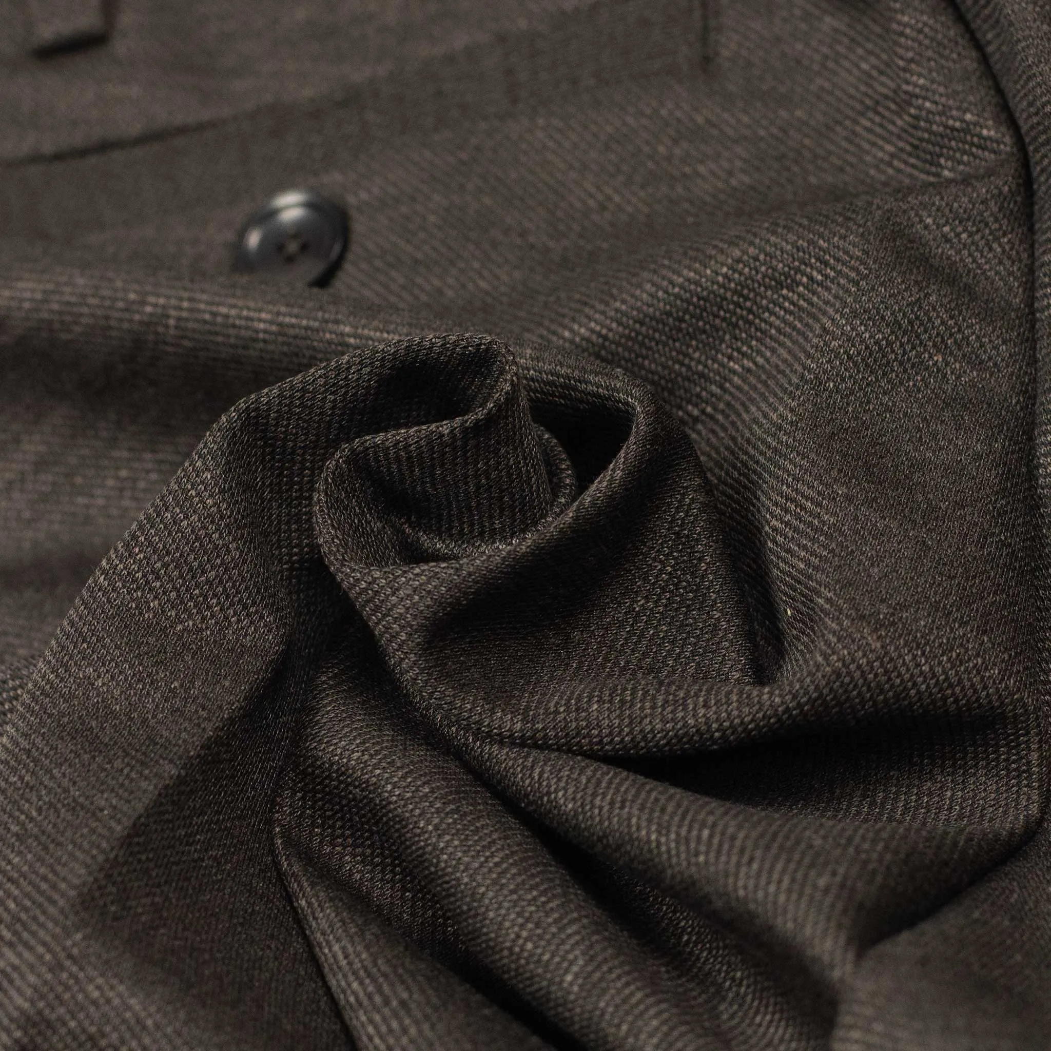 Pleated easy pants in espresso linen and rayon twill