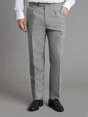 Pleated Morning Pants - Houndstooth
