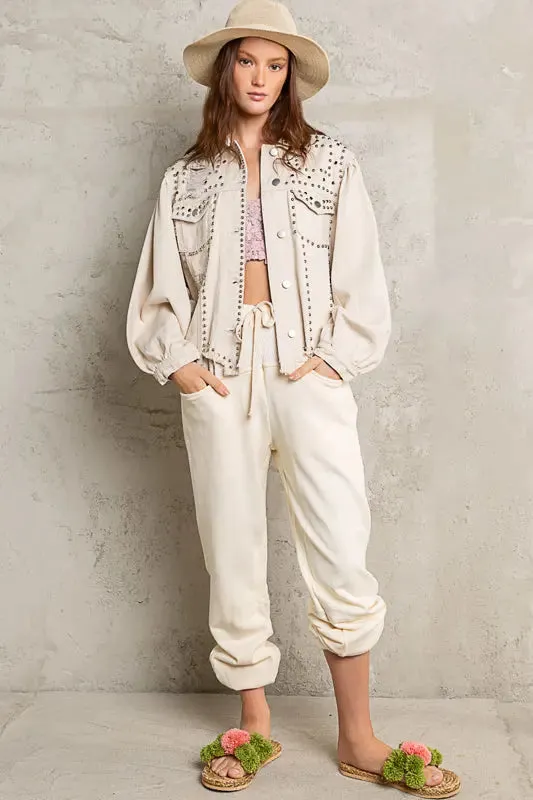 Pol Clothing Inc. Rustic Babe Jacket – Edgy Denim Meets Chic Style