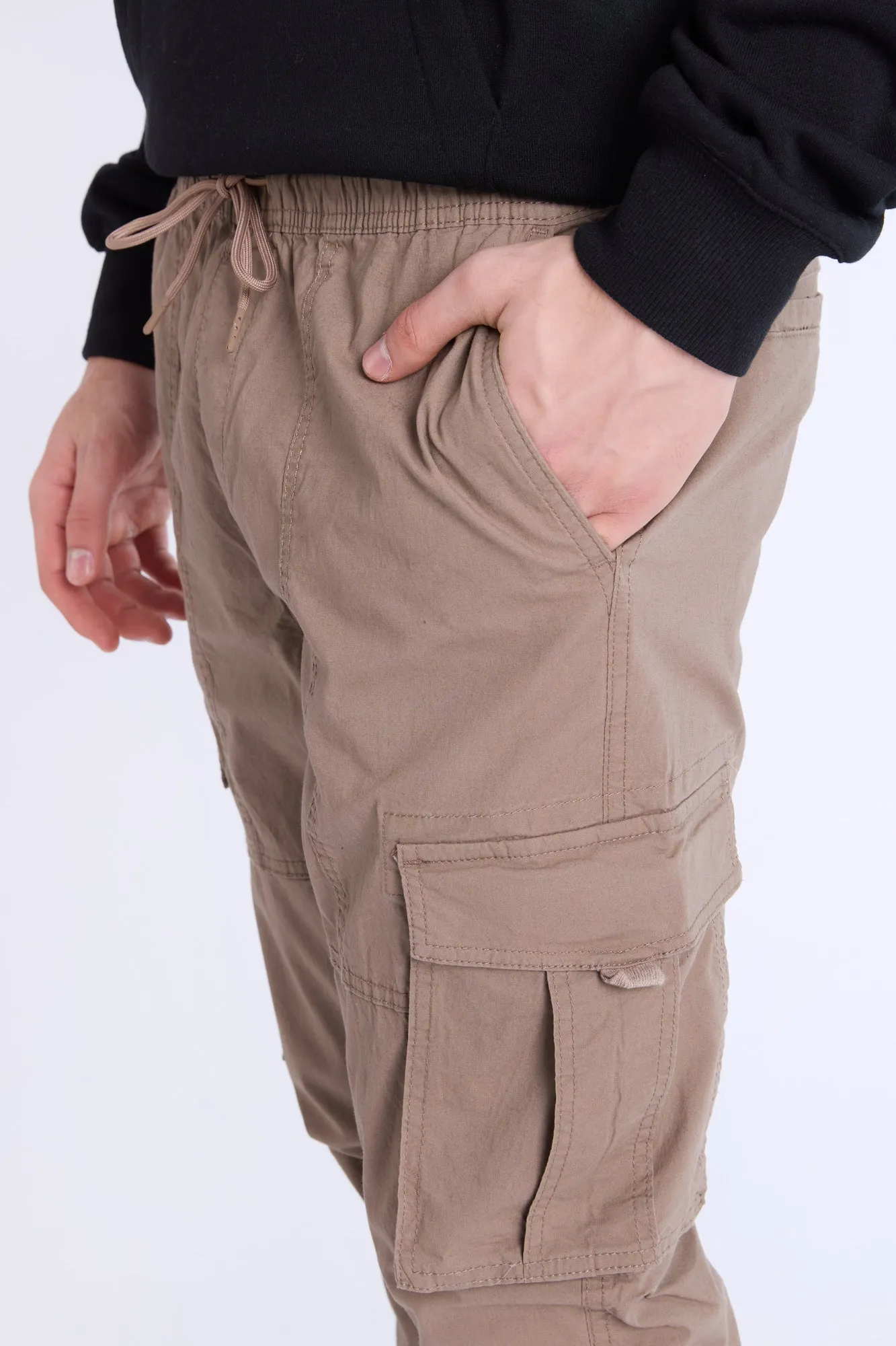 Poplin Cargo Jogger