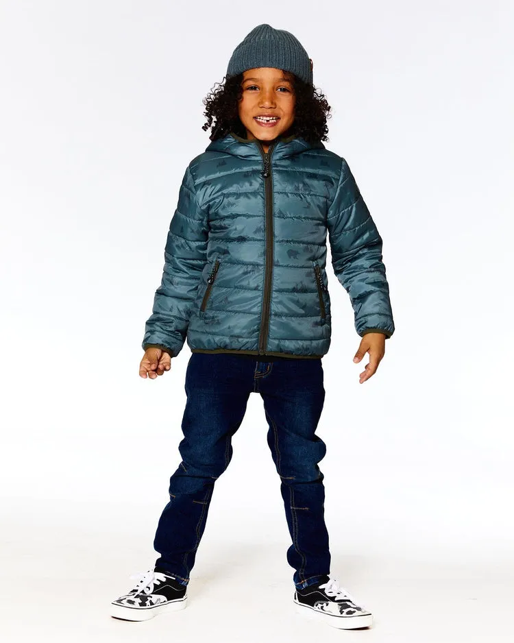 Quilted Transition Jacket Green