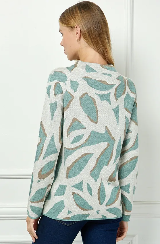 Raelyn Jacquard Lightweight Sweater Top