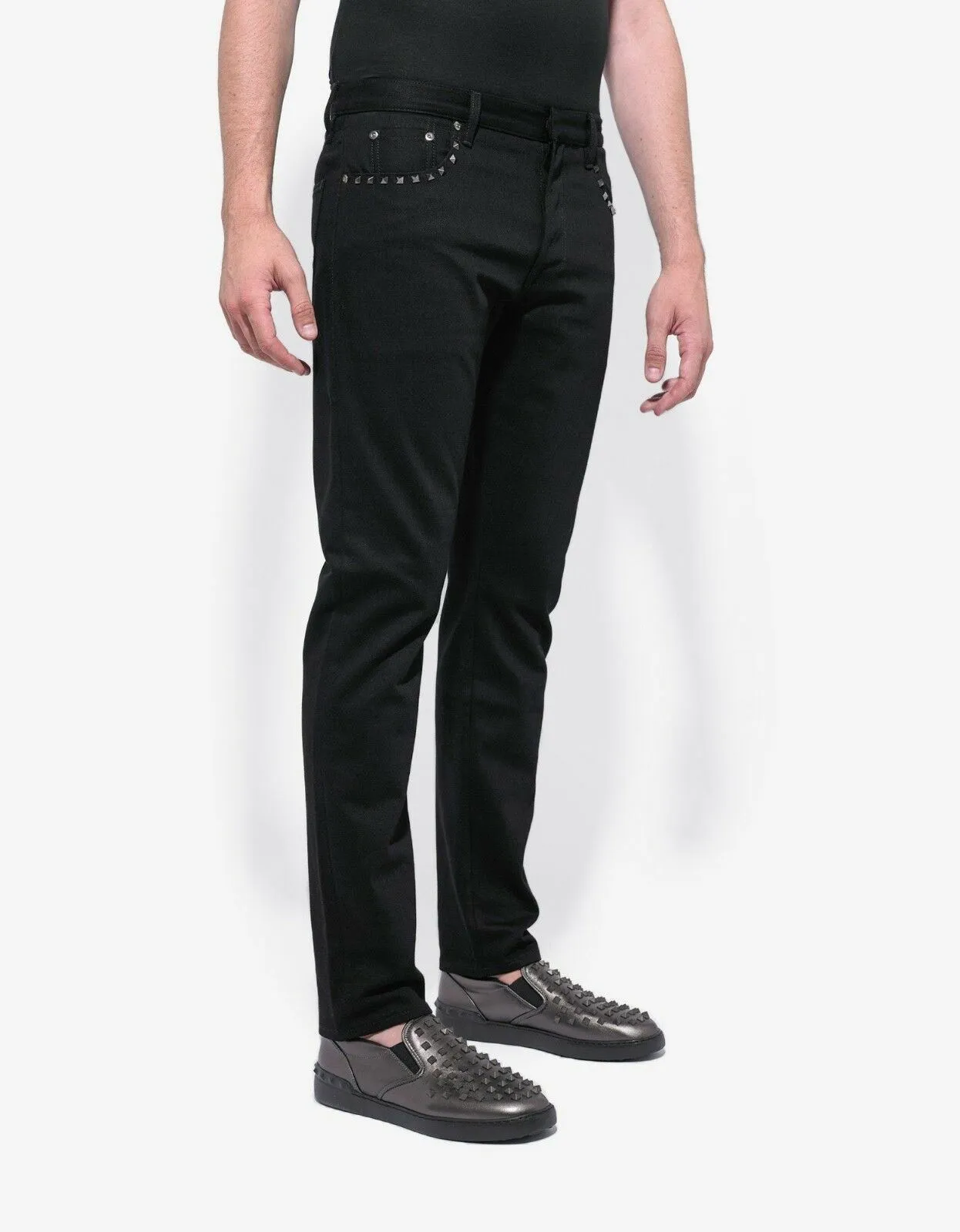 Rockstud Untitled Black Denim Jeans
