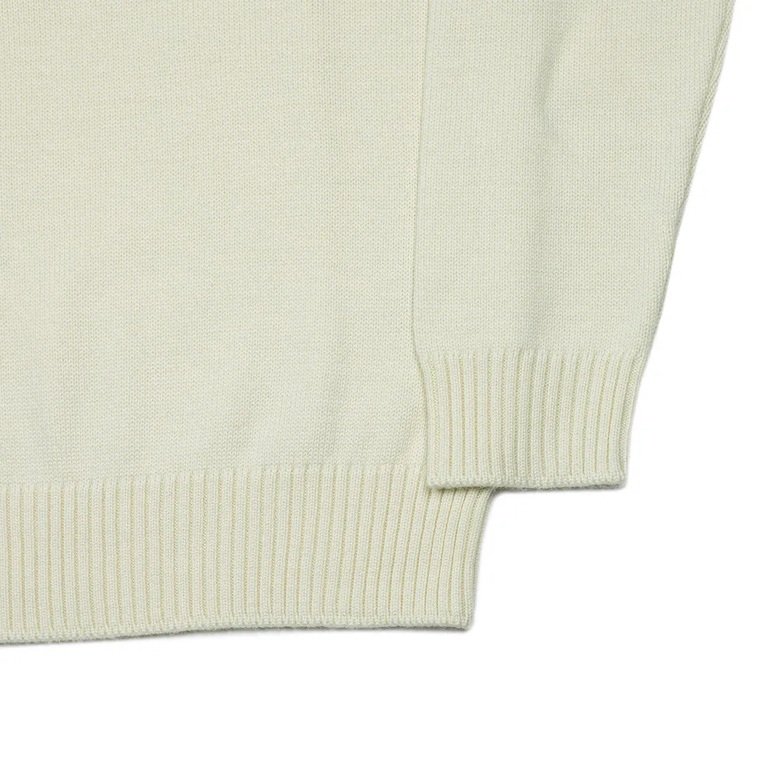 Rollneck sweater in panna ecru superfine merino wool (restock)