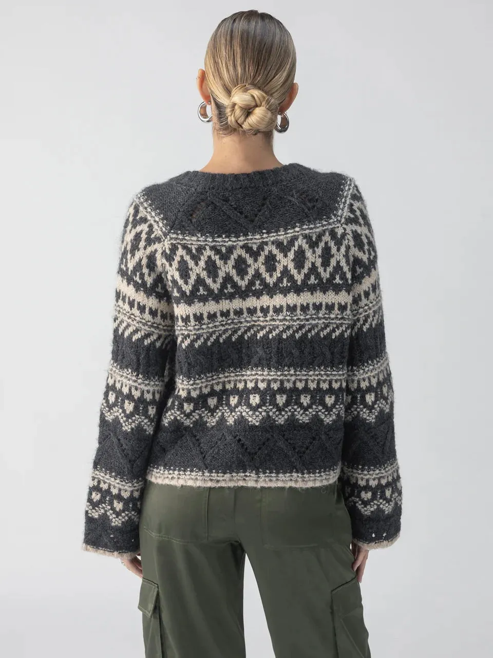 {Sanctuary} Fairisle Crew Neck Sweater