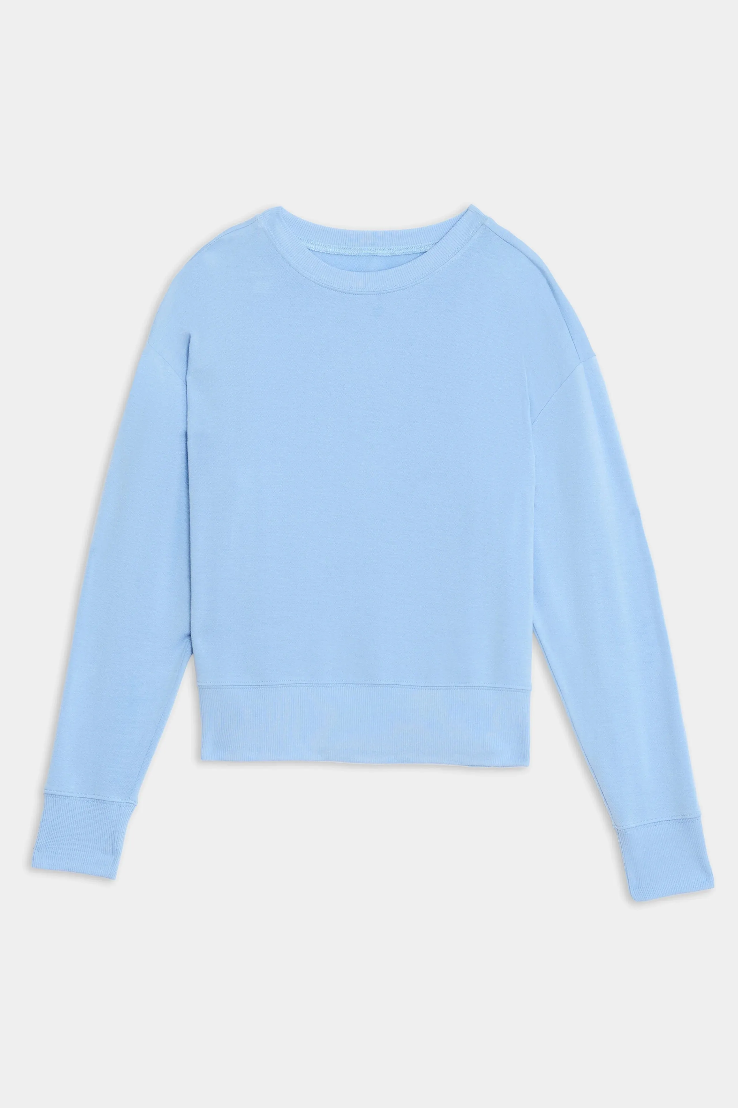 Splits59 Sonja Warm Up Long Sleeve Sweater in Sky