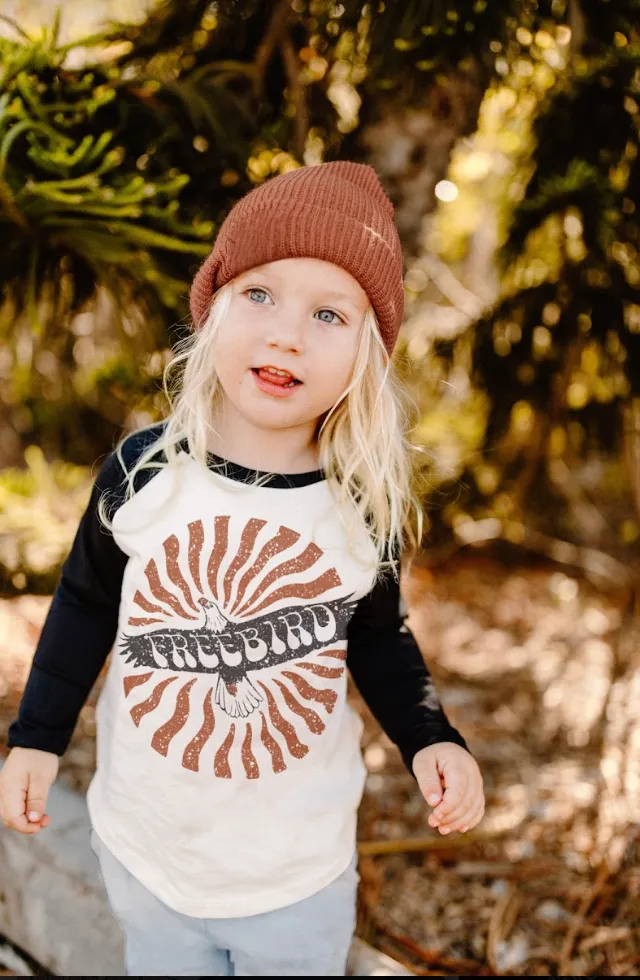 Tiny Whales - Just Vibes Beanie in Brick