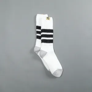 Wolf Patch Boot Socks in Cream/Black