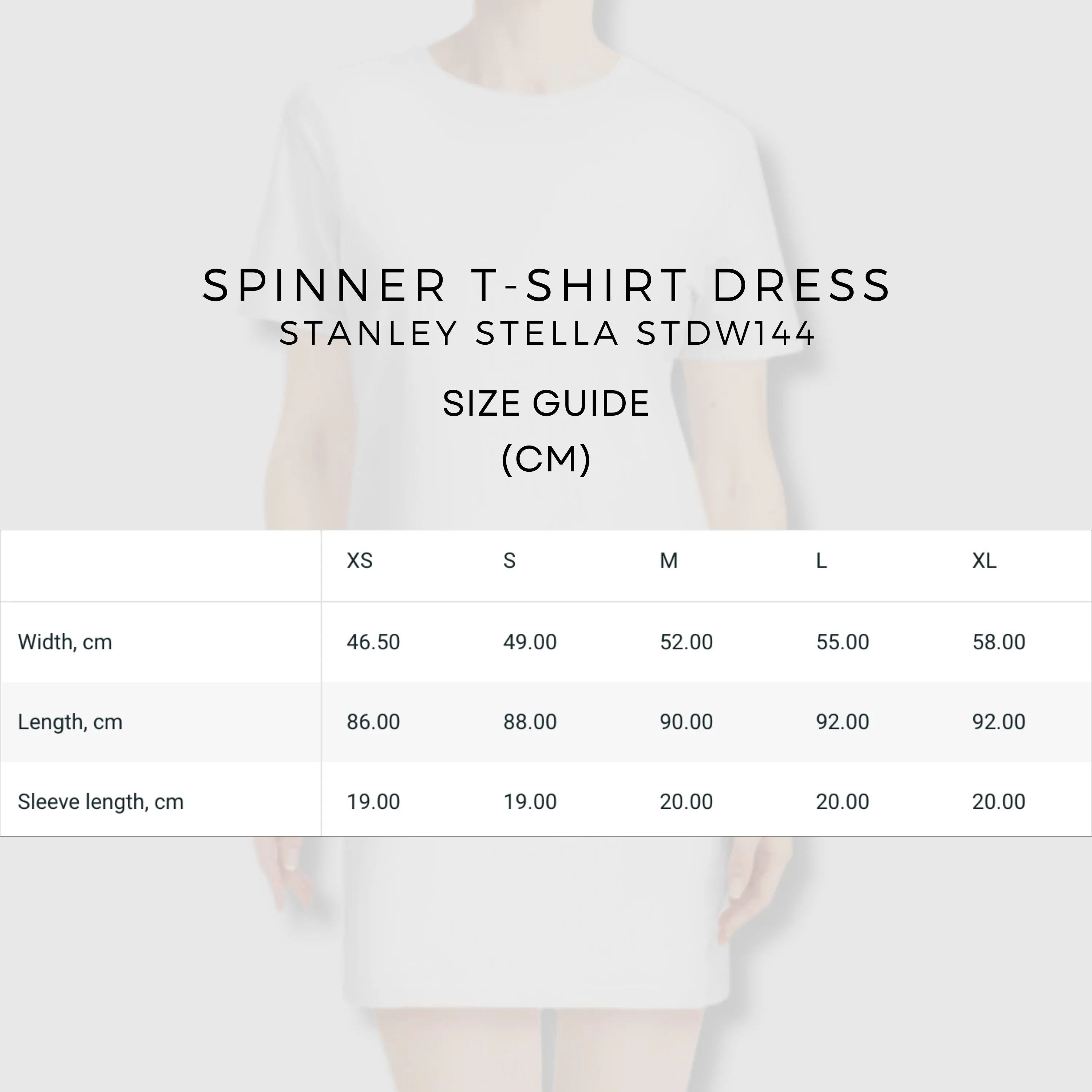 Women's Personalized Spinner T-Shirt Dress | Stanley Stella STDW144